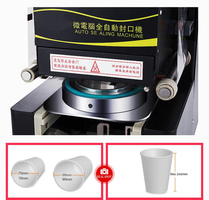 MS-100 convenient automatic milk tea sealer cup sealing machine for sale - CECLE Machine