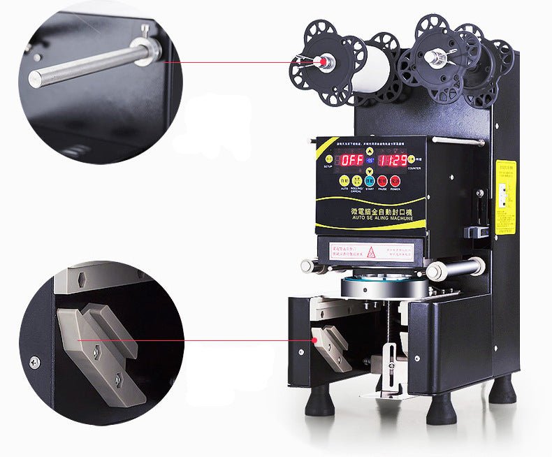 MS-100 convenient automatic milk tea sealer cup sealing machine for sale - CECLE Machine