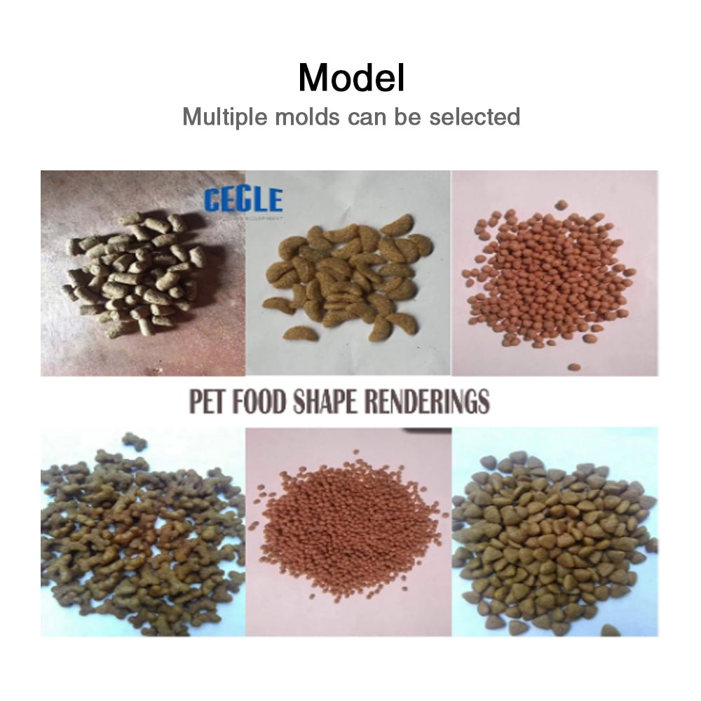 Newly update Floating fish animal chicken dog poultry feed pellet extruder making mixing machine - CECLE Machine