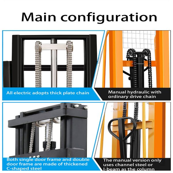 Pallet Stacker , Semi Automatic Stacker Electric Lifter Pallet Stacker - CECLE Machine