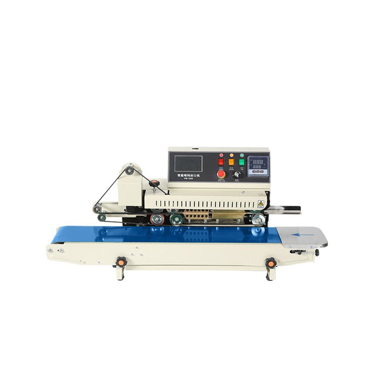 PM-1800 Continuous inkjet printing sealing machine with control panel for packaging bags - CECLE Machine