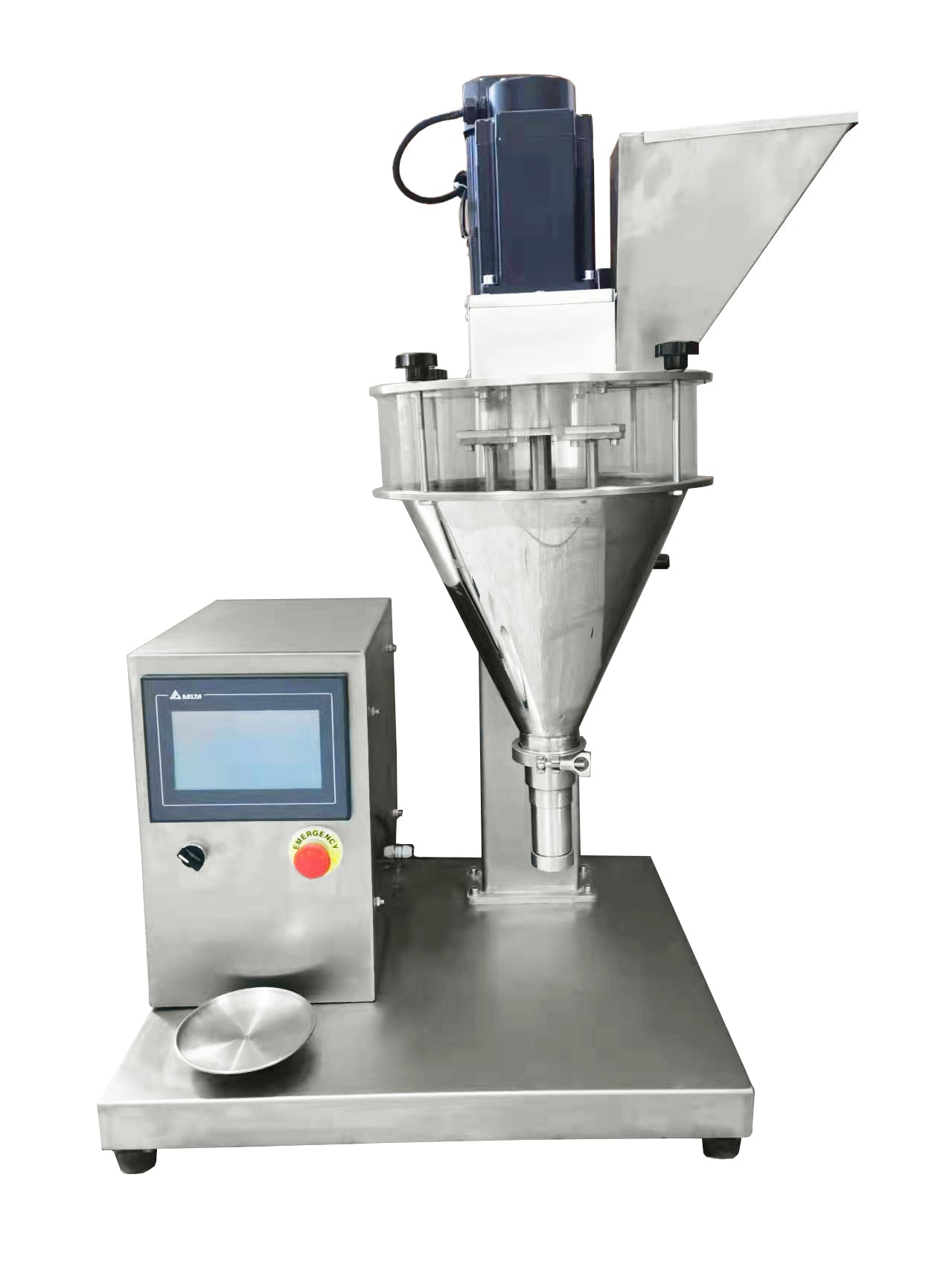 SDF-500 semi automatic small powder filling machine for medicated powder milk powder coffee powder flour protein powder