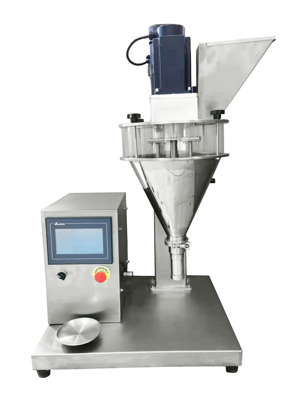 SDF-500 semi automatic small powder filling machine for medicated powder milk powder coffee powder flour protein powder