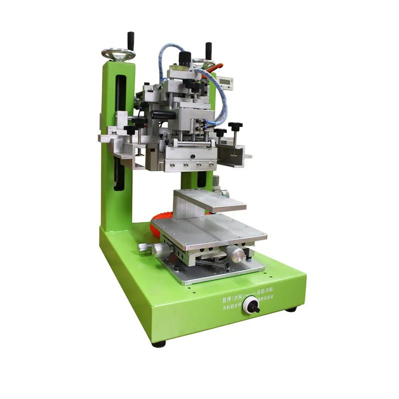 Semi-automatic Pneumatic Desktop Small Oblique Arm Flat Screen Printing Machine - CECLE Machine