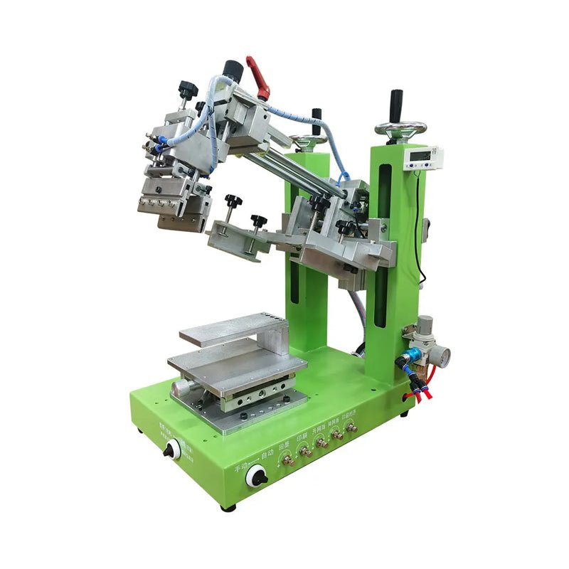 Semi-automatic Pneumatic Desktop Small Oblique Arm Flat Screen Printing Machine - CECLE Machine