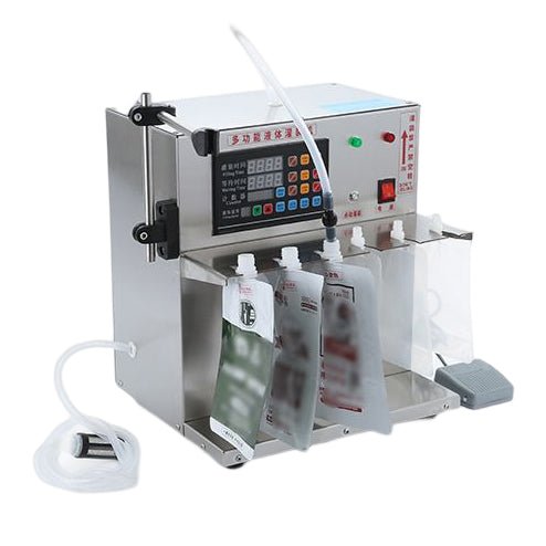 SF8 semi automatic 2-50ml small spout pouch bag filling machine for stand up pouch / milk bags/drink bags - CECLE Machine