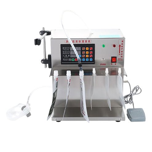 SF8 semi automatic 2-50ml small spout pouch bag filling machine for stand up pouch / milk bags/drink bags - CECLE Machine