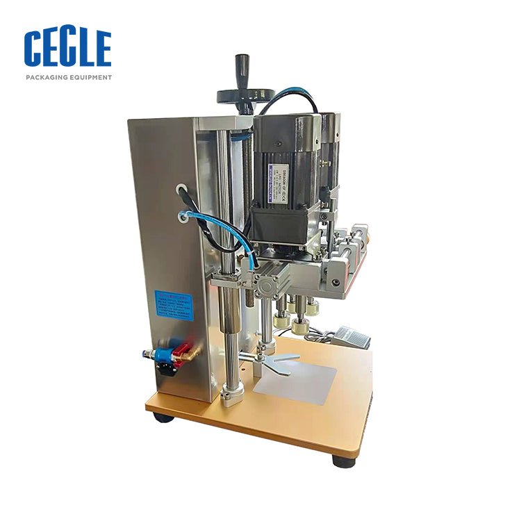 SGJ-80 electric and pneumatic plastic bottle capping machine, water bottle capping machine - CECLE Machine