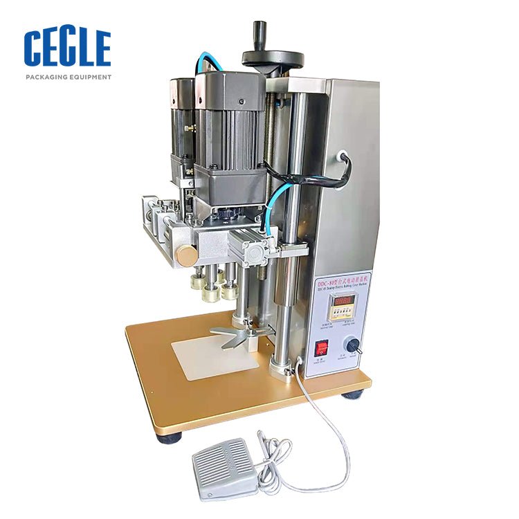 SGJ-80 electric and pneumatic plastic bottle capping machine, water bottle capping machine - CECLE Machine