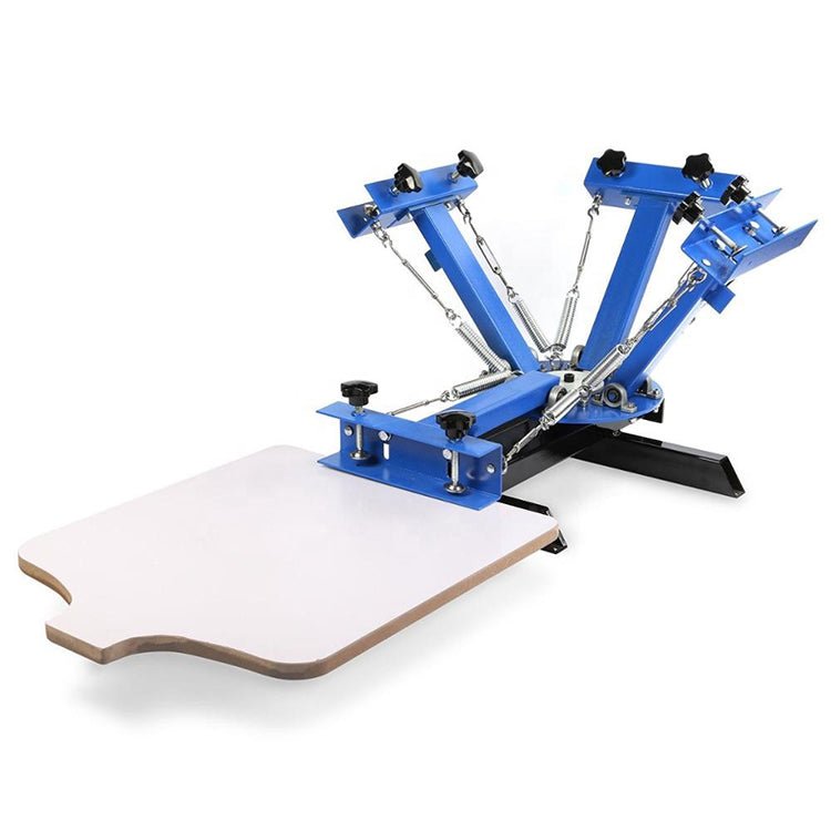 Silk Screen Printing Machine Manual 4 color 1/2/4 station Screen Printing Equipment,Clothing Printing Machine - CECLE Machine