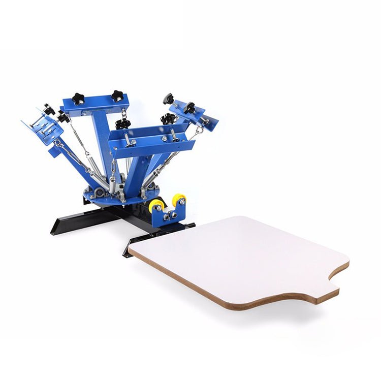 Silk Screen Printing Machine Manual 4 color 1/2/4 station Screen Printing Equipment,Clothing Printing Machine - CECLE Machine