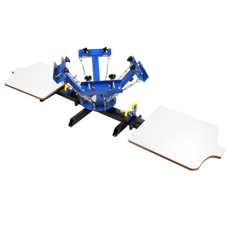 Silk Screen Printing Machine Manual 4 color 1/2/4 station Screen Printing Equipment,Clothing Printing Machine - CECLE Machine