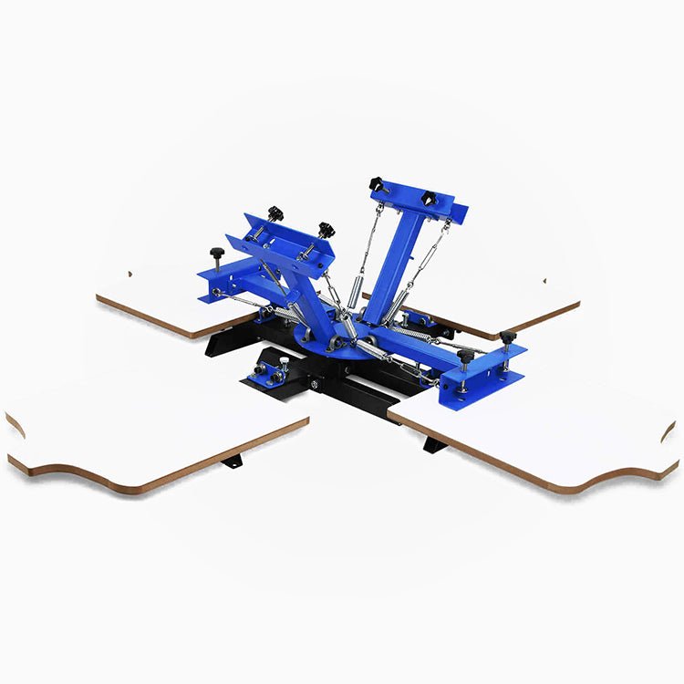 Silk Screen Printing Machine Manual 4 color 1/2/4 station Screen Printing Equipment,Clothing Printing Machine - CECLE Machine