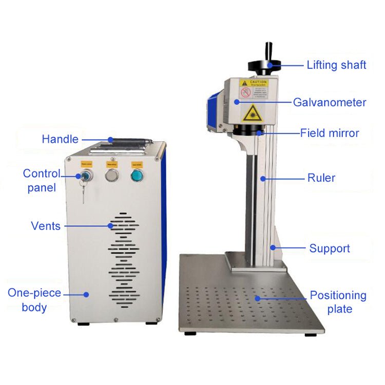 Split type portable stable fiber laser marking machine for metals&non-metals - CECLE Machine