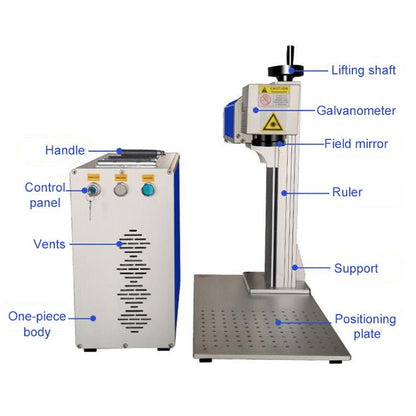 Split type portable stable fiber laser marking machine for metals&non-metals - CECLE Machine