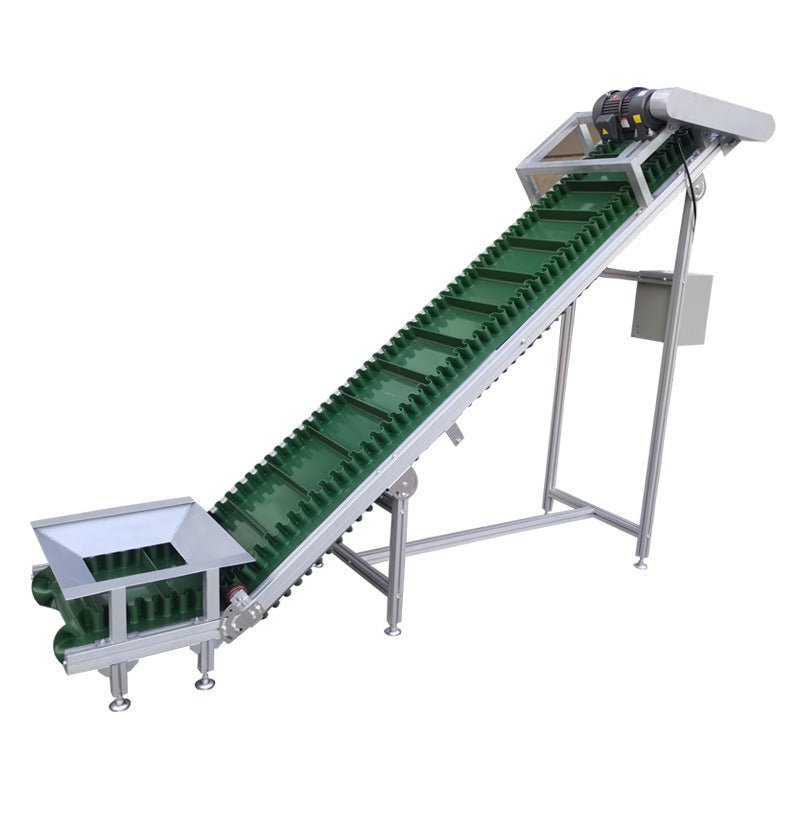 Food-grade climbing belt conveyor for industrial and agricultural handling
