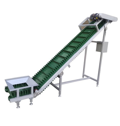 Food-grade climbing belt conveyor for industrial and agricultural handling