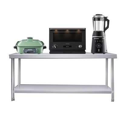Stainless Steel Commercial Kitchen Double Work table 304 stainless steel - CECLE Machine