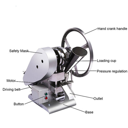 Tablet Press Machine Mini Desktop Tdp 5 Single Punch Diy Press Tableting Machine - CECLE Machine