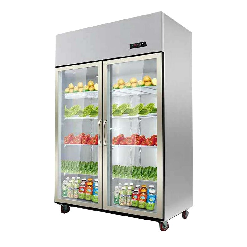 Vertical Beverage Beer Vegetable Display Freezer Glass Door Refrigerator Double Door Three Door Style Choice - CECLE Machine